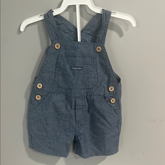 Calvin Klein Blue Overalls with Adjustable Straps - Picture 1 of 5